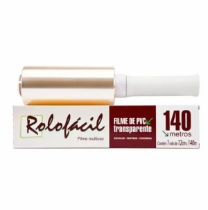 Plástico Filme PVC 12cm x 140m (Rolo Fácil)