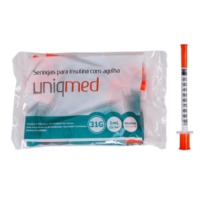 SERINGAS PARA INSULINA 1ML 6MM x 31G - PCT C/10