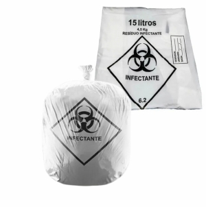 Saco de Lixo Infectante - 15 litros - Pct c/100 - Medix