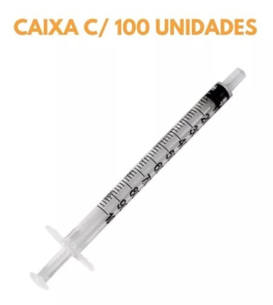 Seringa 1ml S/AG SLIP CX C/100 - MEDIX - Imagem 2