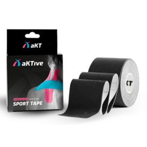 AktiveTape Sport - Kinesiology Tape 5 cm x 5 Mts Preta