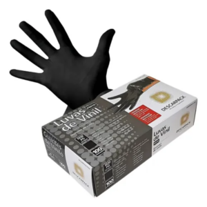 LUVA NITRILICA PRETA - M