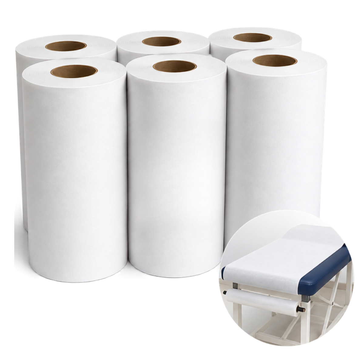 Papel lençol Hospitalar 70×50 – (6 unidades)